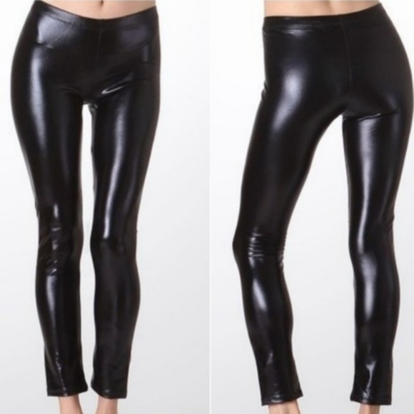 BLACK Latex Leggings Hot! - Picture 3 of 4